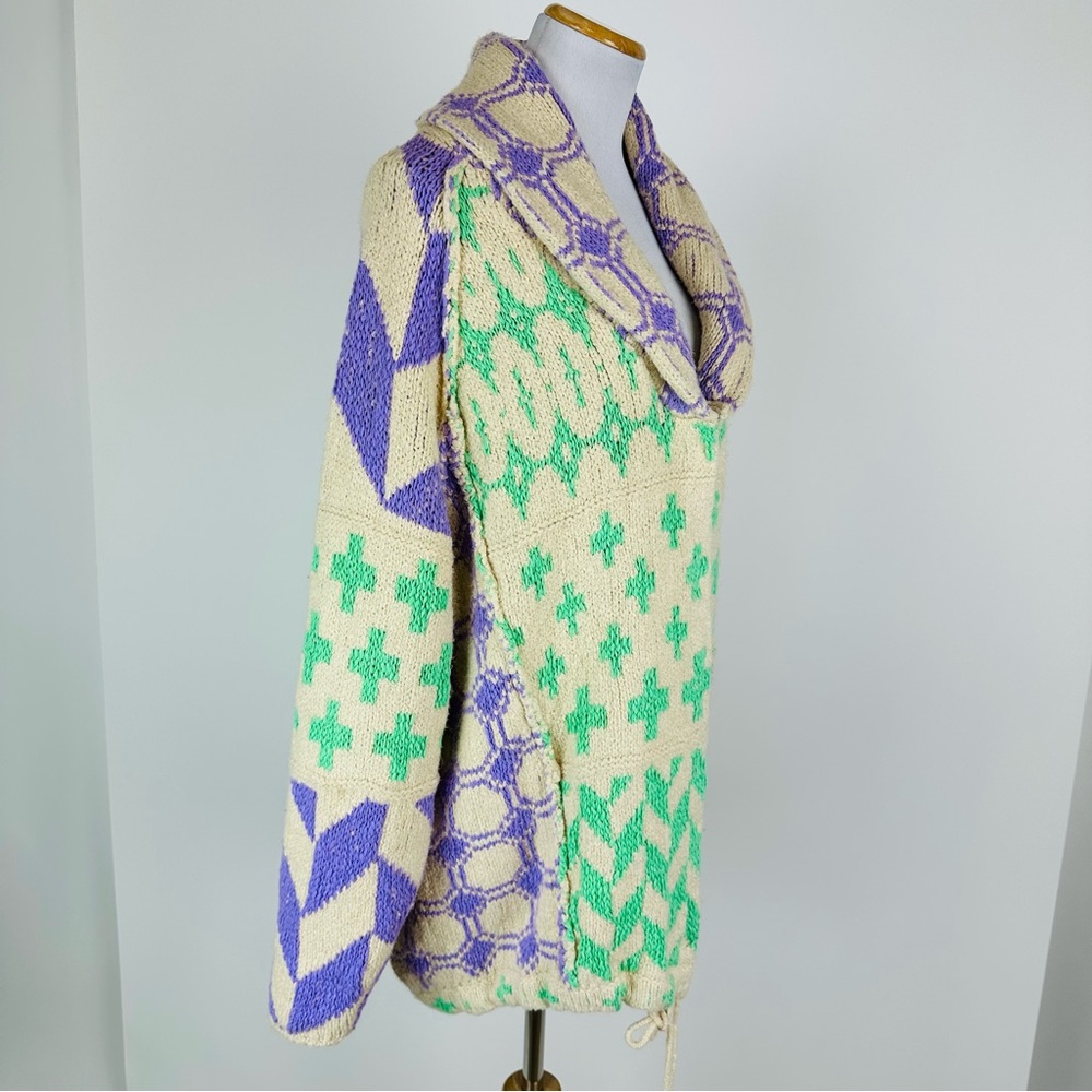 Free People Bright & Optimistic Oversized Cardigan Sweater Size Small - Picture 5 of 16